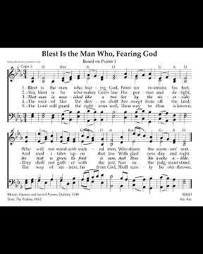 Blest Is the Man Who, Fearing God - Psalm 1 IRISH - Treasury 2