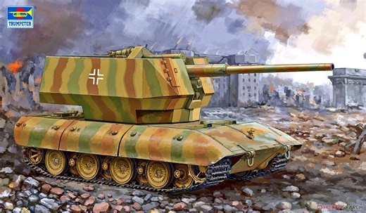 Trumpeter 09585 1/35 E-100 Flakpanzer w/12.8cm Flak 40 Anti aircraft