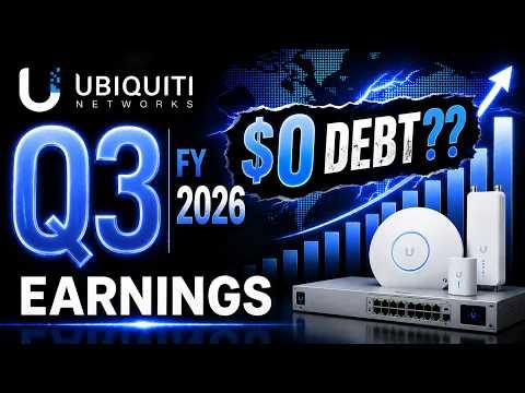 Ubiquiti Q3 FY26 : $0 debt, 47% margins -- a software company ?