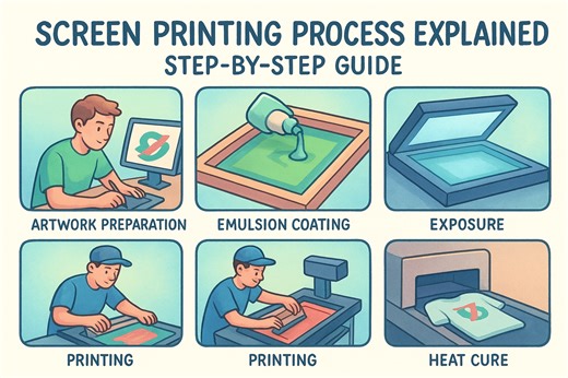 Screen Printing Process Explained: Step-By-Step Guide | Dr Tee's Design & Screen Printing