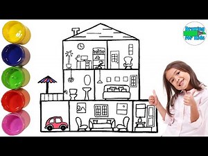 How To Draw A Dollhouse | Drawing for Kids | Kids Proven