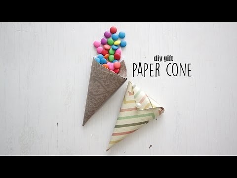 DIY: Gift Paper Cone