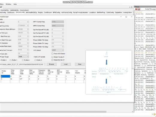 mmWave Studio配置波形，配合DCA1000采集卡采集ADC数据