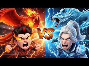 FIRE vs ICE: WHO WILL WIN? (Phoenix vs Wolf) ❄️