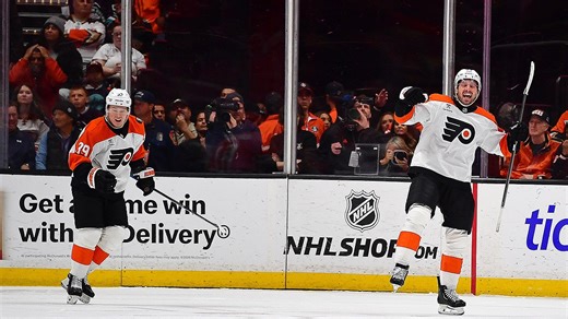 Flyers pick up OT win over Ducks, match point total from last season