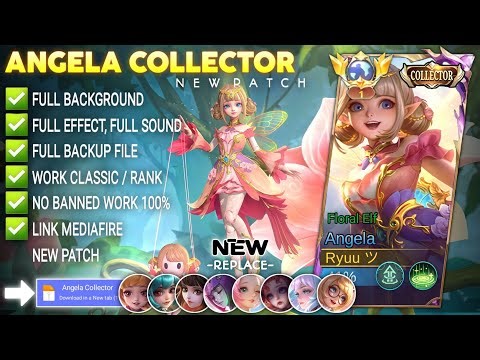 Script Skin Angela Collector- Floral Elf No Password | Full Effect Voice | Patch Terbaru