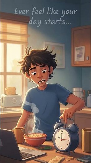 Ever feel like your day starts… already behind?”||#aivideo #anime #aishorts