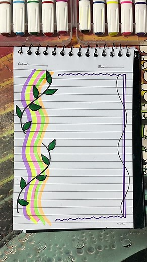 Easy Border Design Ideas for Front Pages