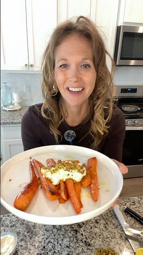 Glazed carrots, candied carrots, honey glazed carrots, whipped feta, whipped feta dip, thanksgiving