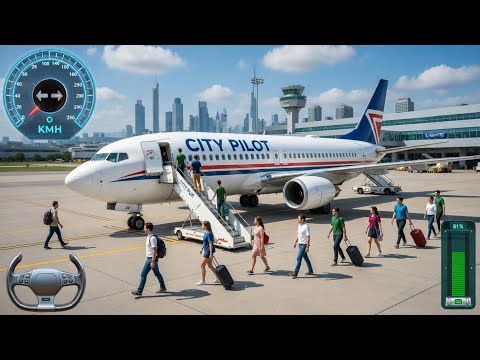 Flight Airplane City Pilot Simulator - Boeing Emergency Landing Goes Wrong 🚨✈️ (Android Gameplay)