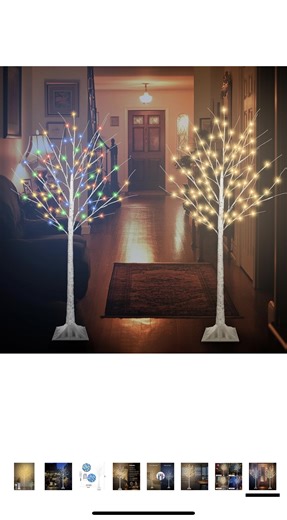 Watch My Review of the Lighted Birch Tree!! on Amazon Live