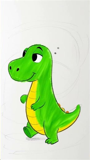 Drawing Animasi 2D Dinosaurus