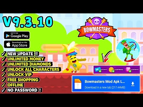 Bowmasters Mod Apk v9.3.10 | Unlimited Money & Unlock All Characters