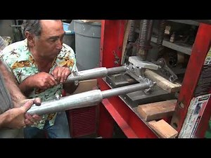 #110 1949-early 1977 wide glide fork rebuild & straightening panhead shovelhead harley tatro machine