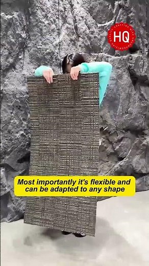 Quick-install new material flexible stone.#flexiblestone #flexstone #buildingmaterials