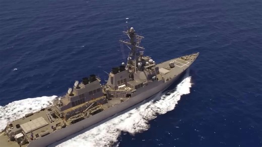 Chinese fighter jet makes aggressive pass near destroyer