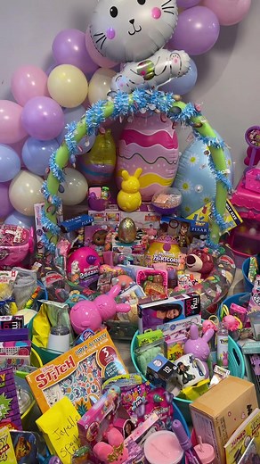 DIY Easter Basket Gift Opening for a Large Family