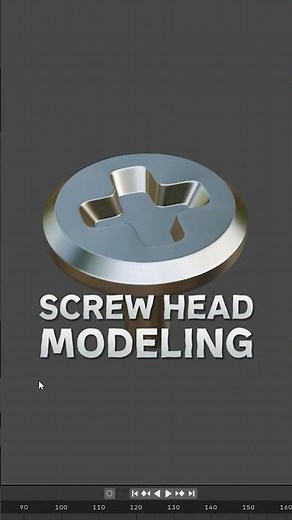 How to 3D Model a Screw Head in Blender