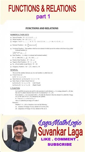 Sets Basic & Relation & Function Part- 1 | #LagaMathLogic #shorts #shortsfeed #trending #viral#iit
