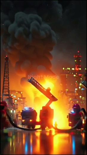 LEGO Firefighters Battle Massive Oil Refinery Blaze! 🚒🔥