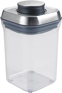 OXO Steel 0.9 Qt POP Container – Airtight Food Storage – for Brown Sugar and More
