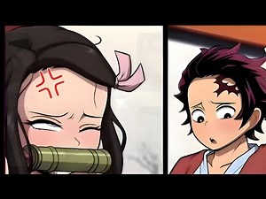 Nezuko likes training...(Demon slayer comic dub)
