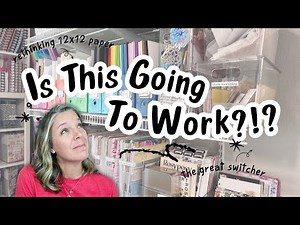 Reorganizing My 12x12 Paper Storage | The Great Paper Switcheroo!