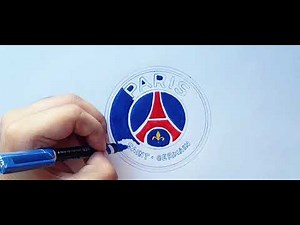How to Draw Paris Saint-Germain (PSG) Logo 2025 | Easy Football Logo Art