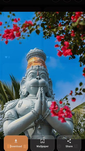 Hanuman Chalisa & Wallpaper application demo Hanumanji images, Chalisa in Hindi & Gujarati, audio