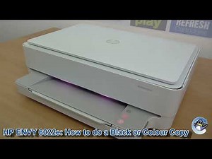 HP Envy 6022e: How to do a Black or Colour Copy (Envy 6000 Series)
