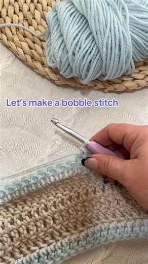 The Bobble Stitch #crocheting #crochettutorial #bobblestitch | The Puff Stitch Studio
