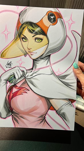 26K views · 1K reactions | A quick drawing process of Jun the Swan at Supanova. Enjoy! Next available commission slots are during SDCC 24-28th July. Limited commission slots are available daily so pls come earliest each day to table 5020. ( near 5012 on floor map with Stuart Ng books) #juntheswan #gatchaman | Artgerm | Facebook