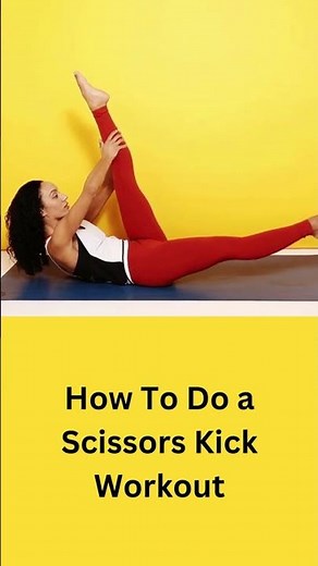 How To Do a Scissors Kick Workout | lower abs workout | how to do scissor kicks exercise