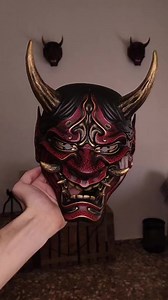 Samurai Oni Mask #samuraicrafts #japan #japaneseculture #japanese #samuraiart #samurai #samuraitattoo | Samurai Art