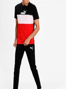 Buy Puma Men Black EVOSTRIPE Core Solid Slim Fit Sustainable Track Pants - - Apparel for Men