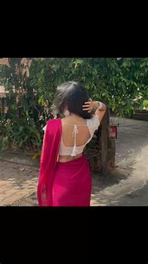 Saree back pose idea ✨💗 #subscribe #likes