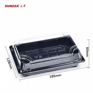 [Hot Item] Rectangular Sushi Plate Sushi Takeaway Containers for Food Delivery