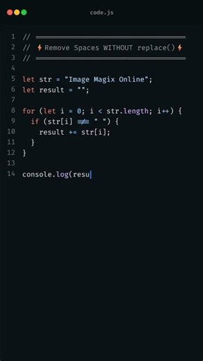 Remove spaces from a string in JavaScript