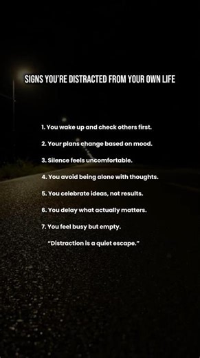 Signs You’re Distracted From Your Own Life #success #motivation #lifeadvice #mentalstrength #shorts