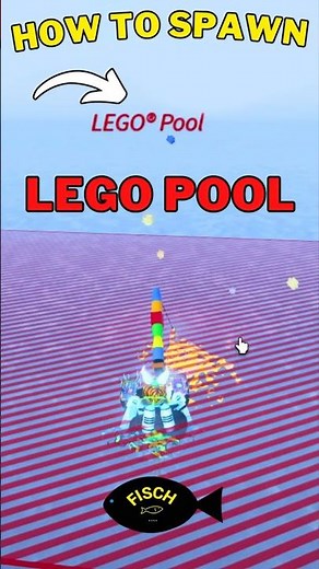How To Find & Spawn Lego Pool in Fisch | Fisch Lego Update 2025
