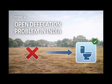 Topic 6 | Open Defecation Problem in India | Swachh Bharat Mission Audiobook