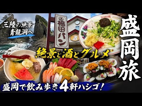 【岩手】八戸から盛岡へ！三陸観光を満喫して夜は4軒ハシゴ酒｜岩手Vlog