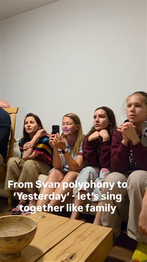 Riho Polyphonic Ensemble, Georgia on Instagram: "From Svan folk songs to ‘Yesterday’ after a long hike - this is how we like to end the day in Svaneti Visiting Svaneti? Please follow us and Come sing and laugh with us - details in bio #visitgeorgia🇬🇪 #svaneti #georgia #georgiatravel #mestia"