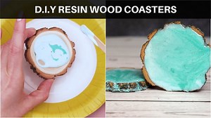 DIY wood and resin coasters: Easy craft tutorial for beginners!