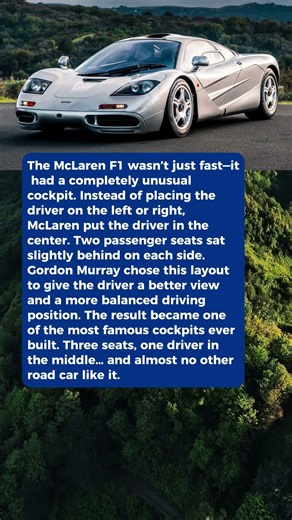 McLaren F1’s Three-Seat Secret 😱🏎️