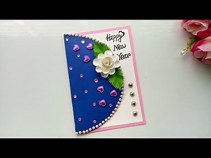 Beautiful Handmade Happy New Year 2020 Card Idea / DIY Greeting Cards for New Year.