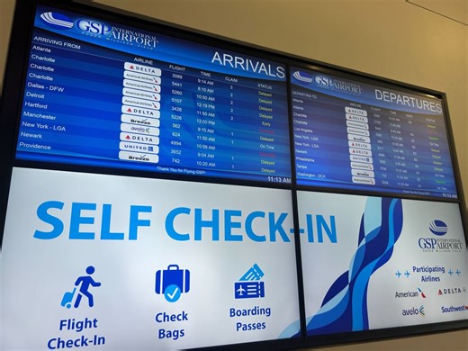 All flights cancelled at GSP