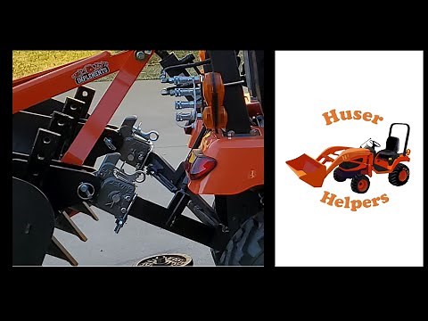 Pats Easy Change - Quick Hitch System on a Kubota BX