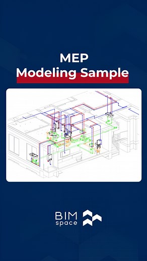 MEP modeling sample #bim_space | BIM Space Iraq