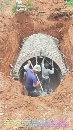 Watch Master Masons Build an Ancient Brick Vault Deep Underground with Timeless Precision! 🏛️🧱